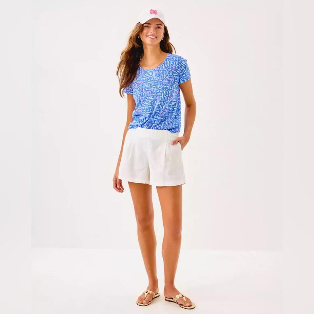 NWT Lilly Pulitzer 4" Captina Linen Short - Picture 2 of 5